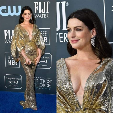 Anne Hathaway 2020 Critics Choice Awards Oscar Fashion Formal Dresses Long Fashion