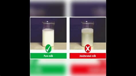 Milk Adulteration Pure Vs Adulterated Milk Home Tips To Differ Pure