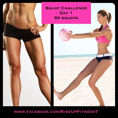 Pin By Bake At 350° On Go Figure Squat Challenge Up Fitness Squats