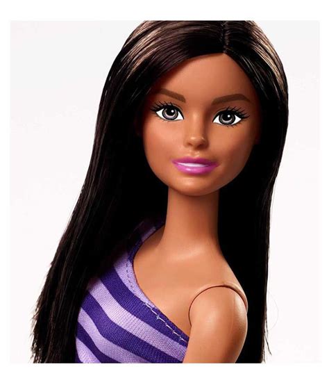 Barbie Glitz Doll Purple Stripe Ruffle Dress Multicolor Buy Barbie Glitz Doll Purple
