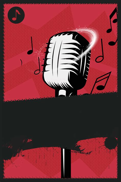 Creative Illustration Cool Singing Contest Background Material Campus