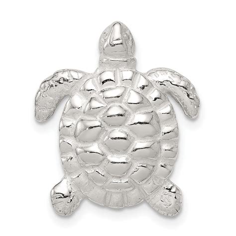 Sterling Silver Turtle Charm In 2020 Turtle Pendant Fine Jewelry