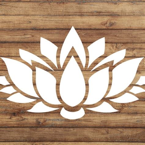 Lotus Flower Decal Meditation Lotus Flower Sticker Peace Etsy