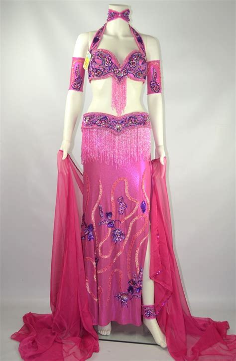 Preloved Pharaonix Belly Dance Costume Pink And Purple Passion