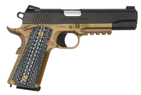 Colt Mfg O1070cqbfb 1911 Government 45 Acp 5 81 Flat Dark Earth Black