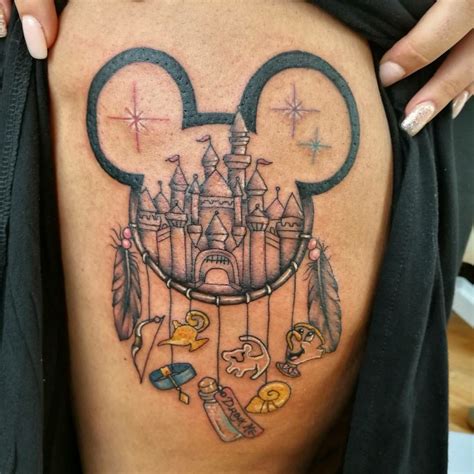 Disney Themed Dream Catcher Tattoo Disney Tattoos Dream Catcher