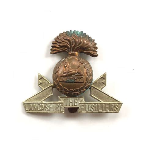 Ww1 Ww2 Pattern Lancashire Fusiliers Cap Badge