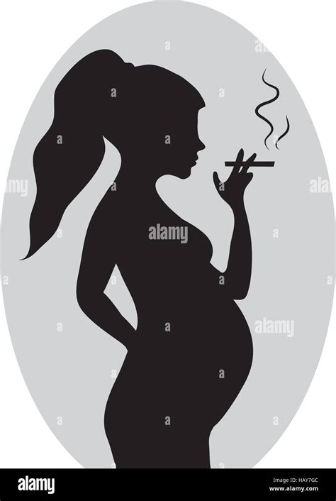 La Mujer Embarazada Con Un Cigarrillo Embarazadas Fumadoras