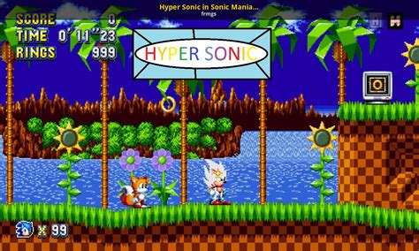 Hyper Sonic In Sonic Mania Plus Sonic Mania Mods