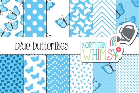 Blue Butterfly Patterns By Jess Diks On Dribbble