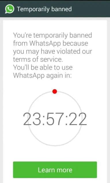 Temporarily Banned Whatsapp Why And How Do I Fix
