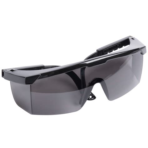 scratch resistant safety glasses eye protection black with gray lens