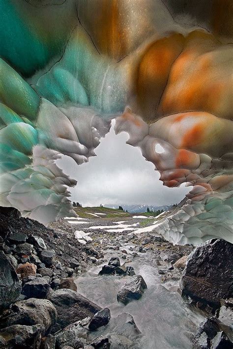 Stained Glass Mount Rainier National Park Washington Amazing