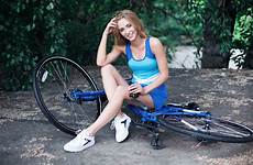 bicycle girl sports women wallpaper bikes wearing girls outdoors sitting sneakers clothes sportswear wallpapers smiling brunette trees wallhere model 4k