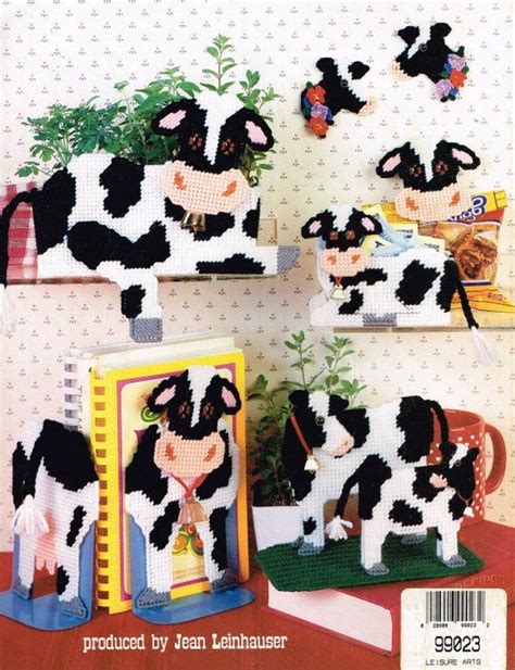 Cow Tissue Box Cover Plastic Canvas Pattern Kitchen Decor Pattern