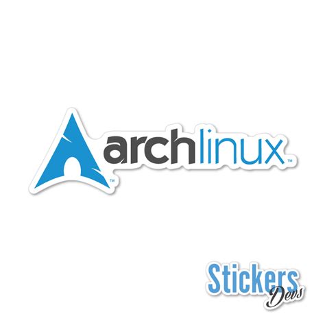 Arch Linux Sticker Adesivo Stickers Devs