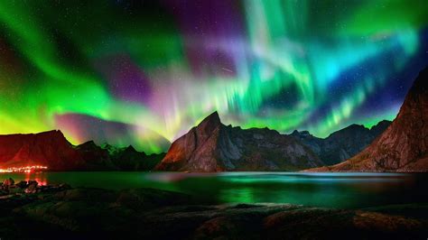 Aurora Borealis Background Desktop