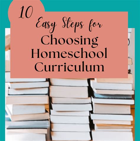 10 Easy Steps For Choosing Homeschool Curriculum Homeschool Planning