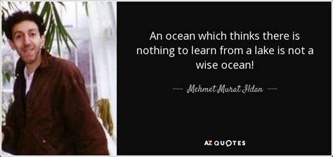 Mehmet Murat Ildan Quote An Ocean Which Thinks There Is Nothing To