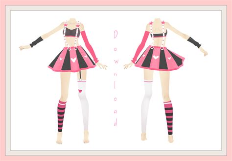 Mmd Outfit 1 Download Up By Ayanefoxey