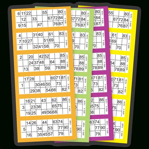 Free Printable Bingo Cards With Numbers 1 90 Pdf