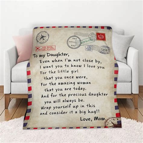 Letter Letters To My Daughter Express Love Blanket 3d Print Sherpa