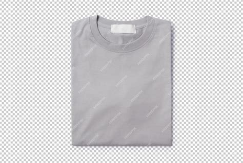 Premium Psd Grey Folded T Shirt Mockup Template For Your Design