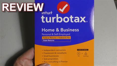 TURBOTAX Turbo Tax Home Business Tax Prep Software 2020 REVIEW YouTube