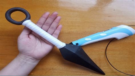 3d Pen Making Naruto Shippuden Kunai Weapon Youtube