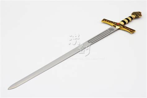 45 Anointed 1066 Knights Templar Golden Sword With Scabbard Brand New
