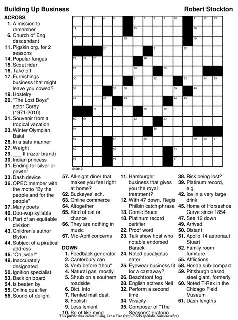 With these 10 sites, you can find free easy crosswords to print, puzzles, and other resources to keep you bus. Free Printable Word Search Puzzles Adults Large Print