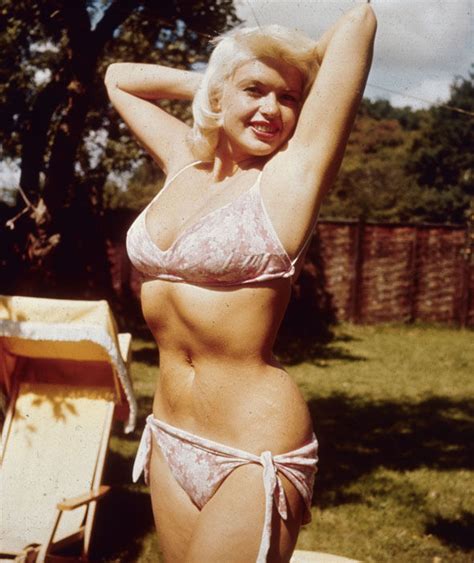 Jayne Mansfield Early Colour Picture Hollywood Sex Symbol Jayne