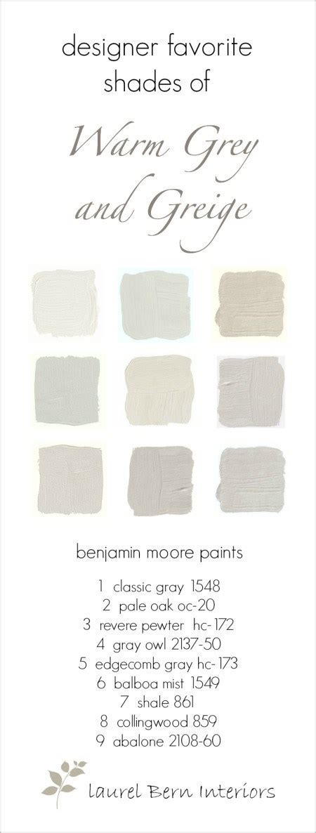 Nine Fabulous Benjamin Moore Warm Gray Paint Colors