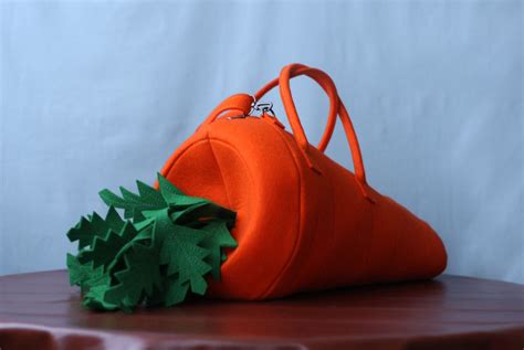 Carrot Bag Carrot Purse Etsy Felt Bag Bags Novelty Purses