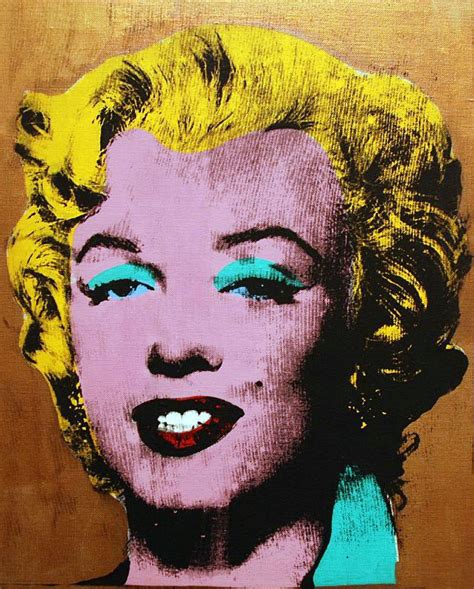 Gold Marilyn Monroe Opera Di Andy Warhol