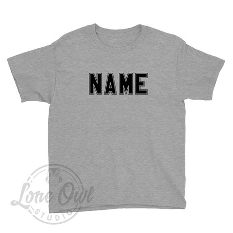 Custom Kids T Shirt Personalised Name T Shirt Custom Shirt Etsy
