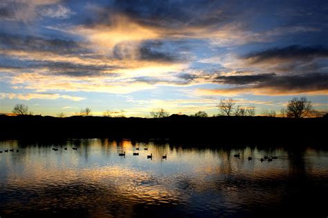 Sunset Over The Lake Picture Free Photograph Photos