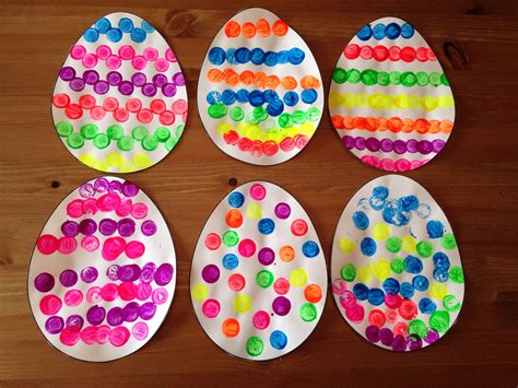 Cork Painted Easter Egg Craft Easter Craft Preschool
