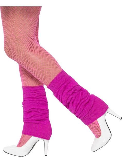 Back To The 80s Hot Pink Leg Warmers 1980s Pink Leg Warmers