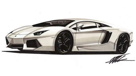 Beperkte tijd te koop gemakkelijk rendement. Realistic Car Drawing - Lamborghini Aventador LP700-4- Time Lapse - YouTube