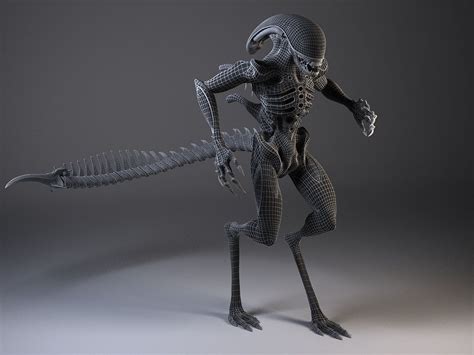 Alien Xenomorph Rigged 3d Model Rigged Cgtrader
