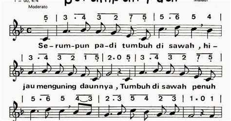 Partitur: Serumpun Padi oleh Maladi | Cinta Biola