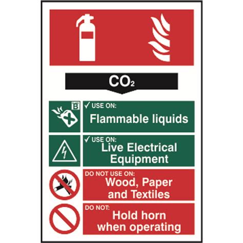 Co2 Fire Extinguisher Fire Point Construction Signs