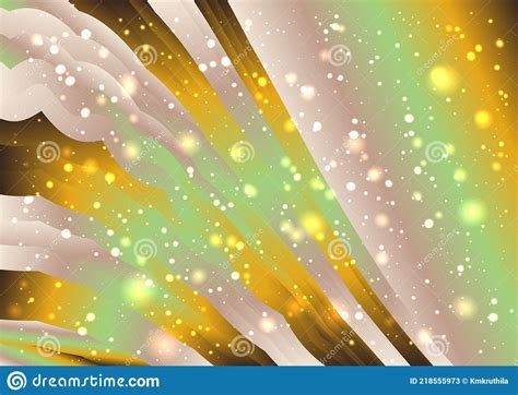 Brown Orange And Green Gradient Background Stock Vector Illustration