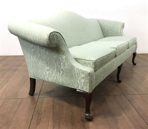 Lot Ethan Allen Queen Anne Style Camelback Sofa