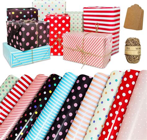 Buy Wrapping Paper Sheets Folded Flat 10 Pack Birthday Wrapping