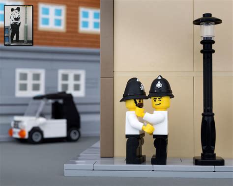 Banksys Street Art Recreated In Lego The Poke