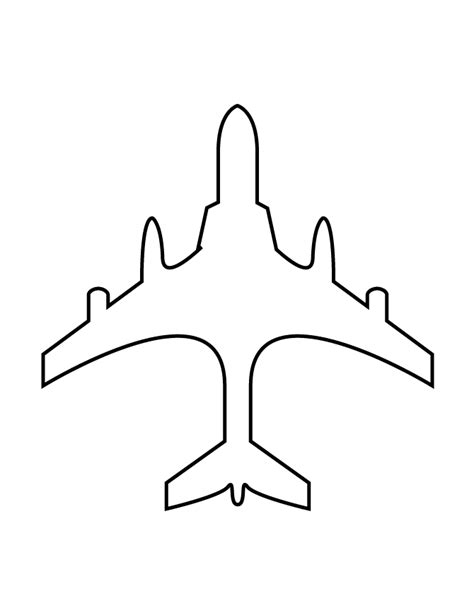 Airplane Cutout Free Airplane Cutout Free Printable Airplane Shapes
