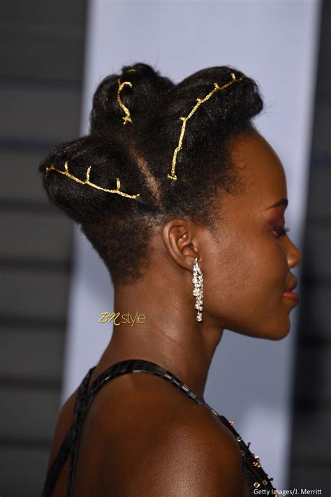 Flattering hairstyles by face shape. Lupita Nyong'o's Rwandan Amasunzu Hairstyle For #OSCARS2018