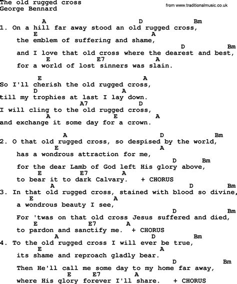 Loretta Lynn Song The Old Rugged Cross Lyrics And Chords